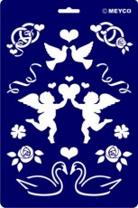 ŠABLONA LOVE 20X30cm