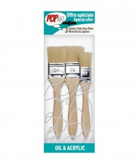 SET ŠIROKIH KISTOVA WHITE BRISTLE 3/1