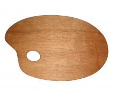 PALETA DRVENA SLIKARSKA 20X30cm OVAL