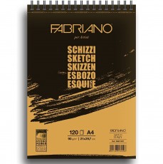 FABRIANO BLOK SCHIZZI A4 90G SPIRALNI